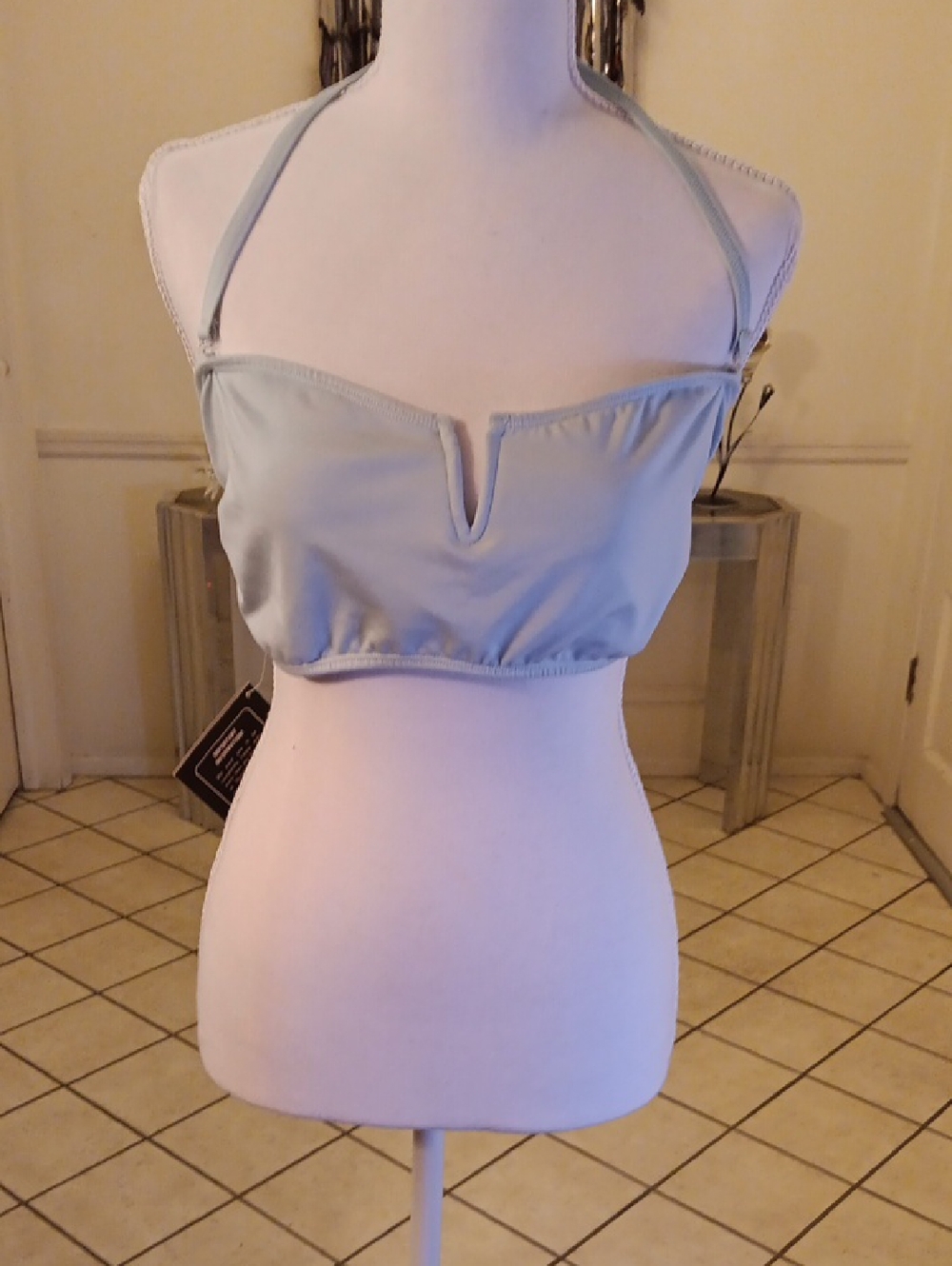 Halter Bandeau Bralette — Light Sage